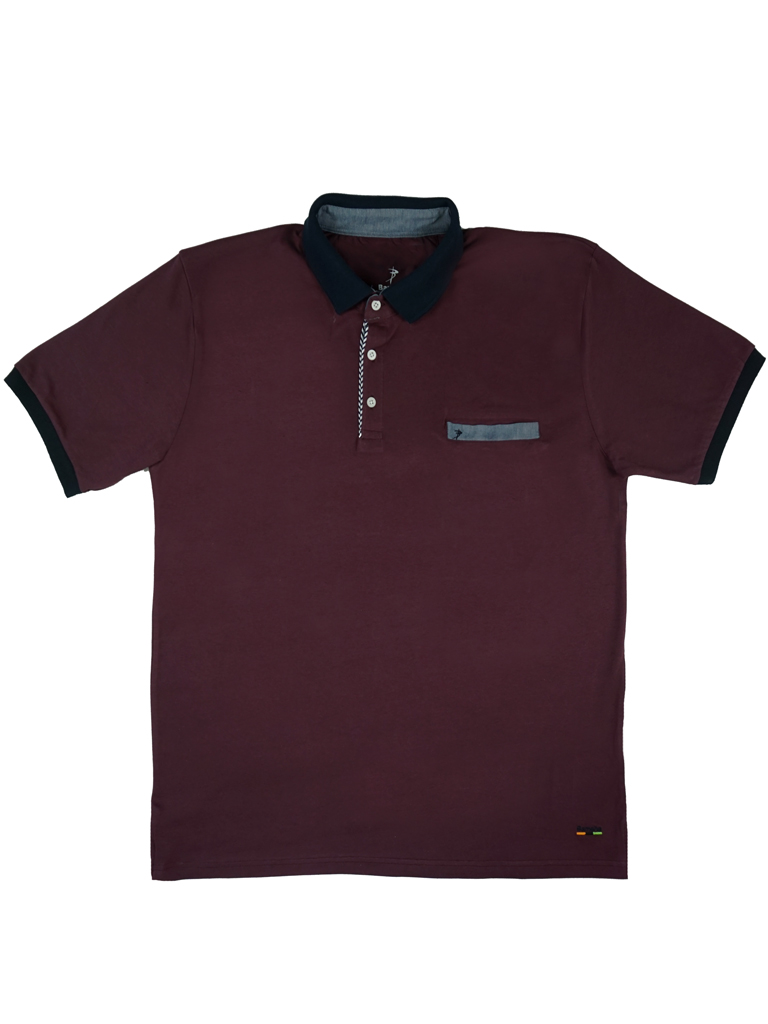 Koszulka Polo B-701 - Bordo - obrazek 2